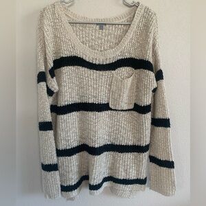 Knit striped sweater